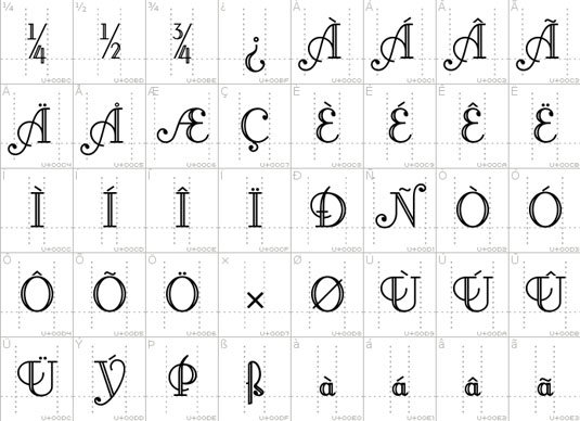 Tattoo font: Little Lord
