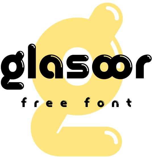 Free retro fonts: glasoor