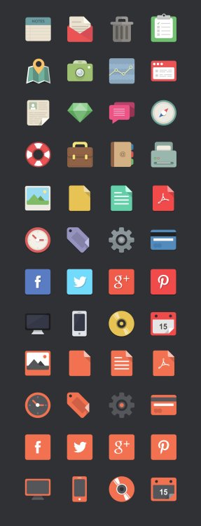 Free icons flat designer icons