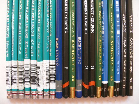 Drawing tools: Choose the right grade