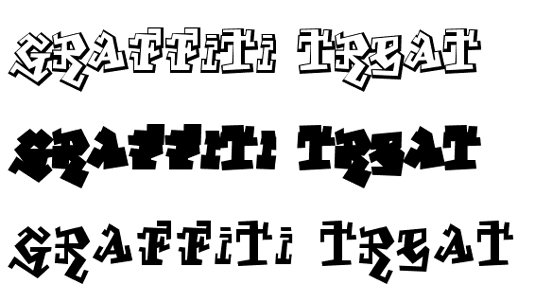 Graffiti font Graffiti Treat