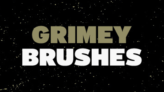 free Photoshop brushes: grime