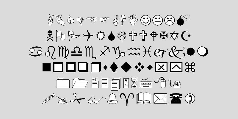 Wingdings sample