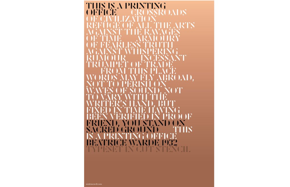 font vs typeface: poster
