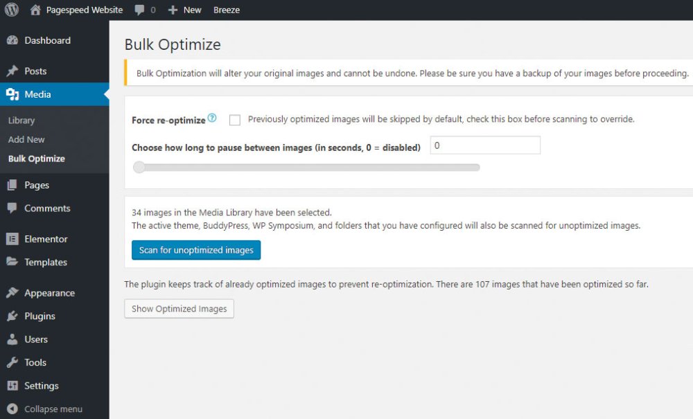 Speed up and optimise WordPress: Compress media to reduce size