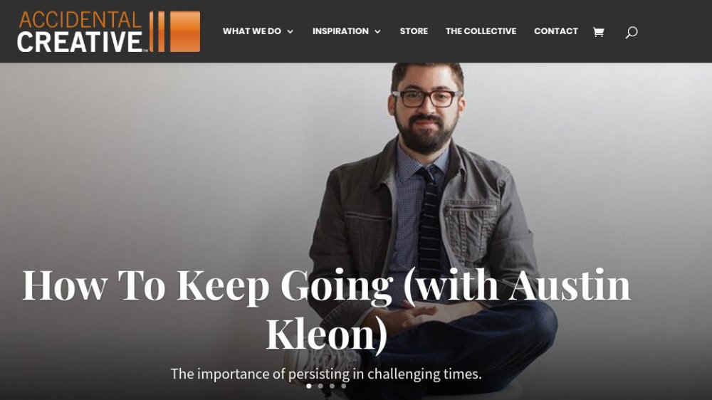 The Accidental Creative podcast homepage