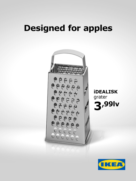 IKEA grater advert