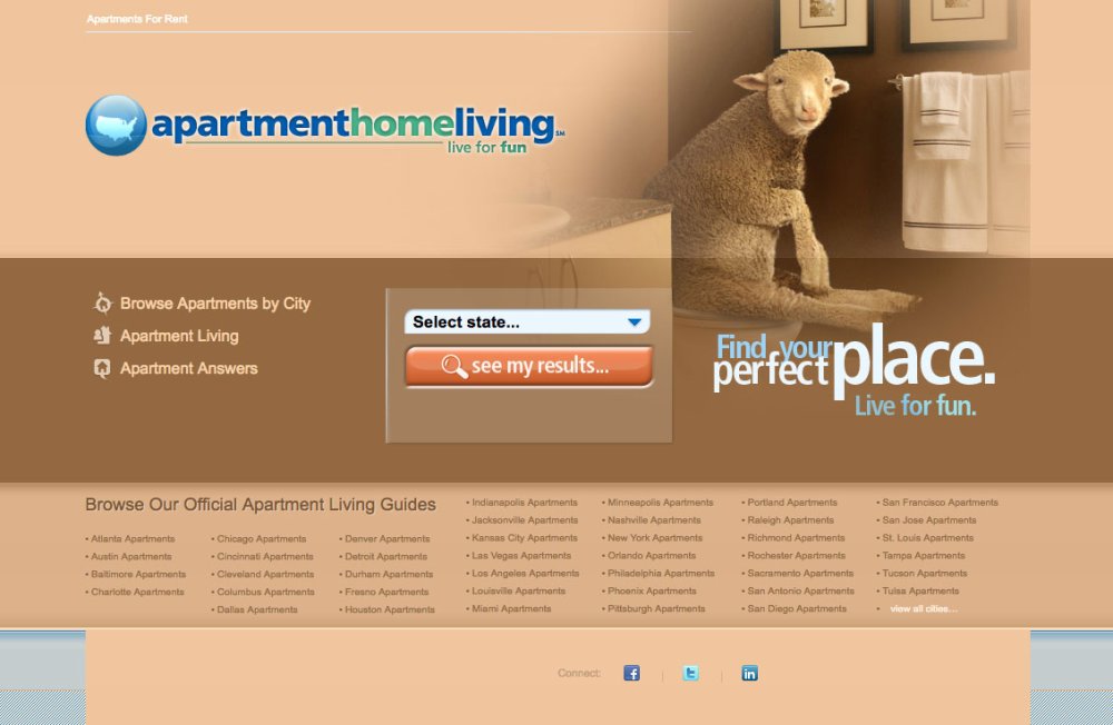 404 pages: Apartment Homeliving