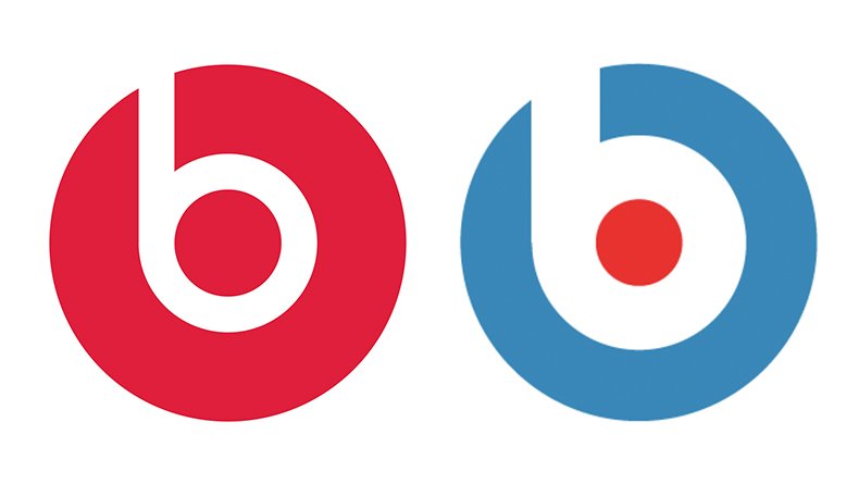 Similar logos: Beats by Dre vs Stadt Brühl