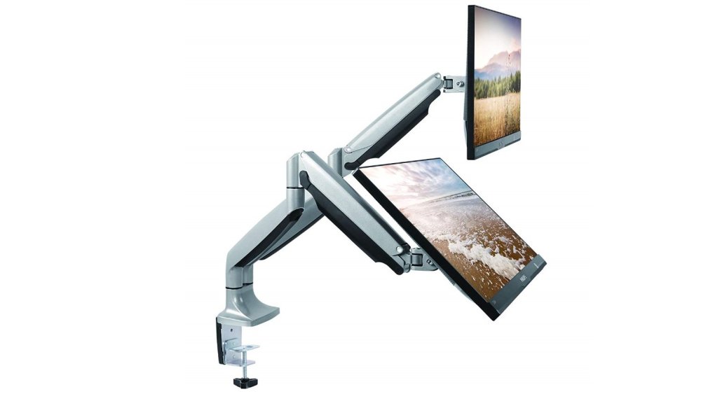 TechOrbits Dual Monitor Mount Stand