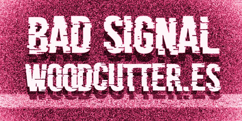 10 weird and unusual free fonts: Bad Signal