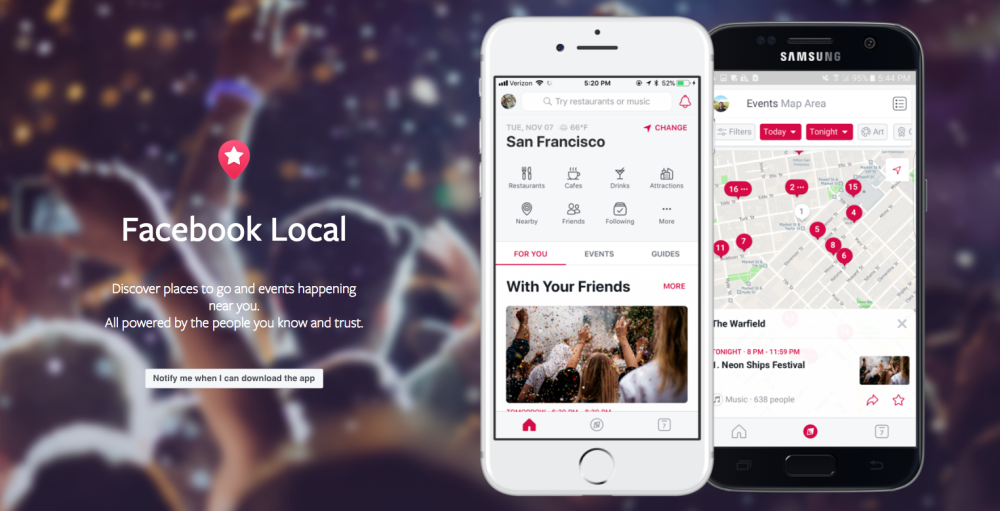 Facebook Local app