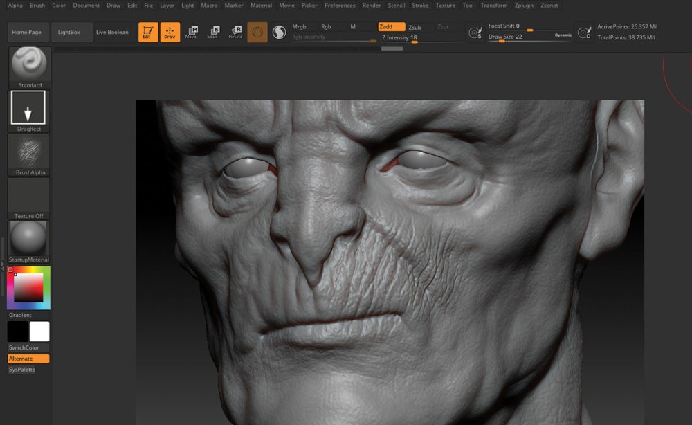 15 tips to master ZBrush: Use Morph Targets to help blend off detail