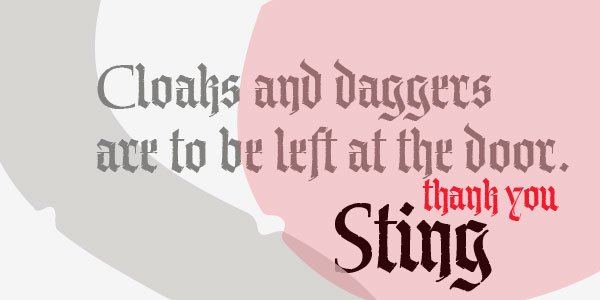 Old English fonts: P22 Sting