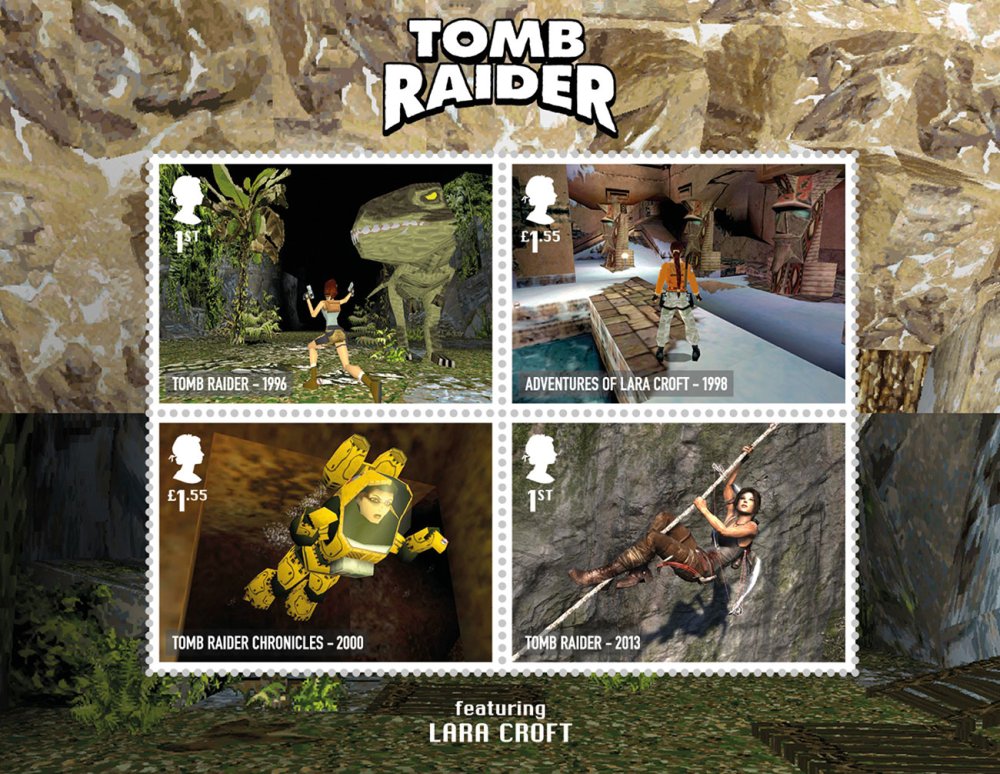 Royal Mail retro gaming stamps: Tomb Raider