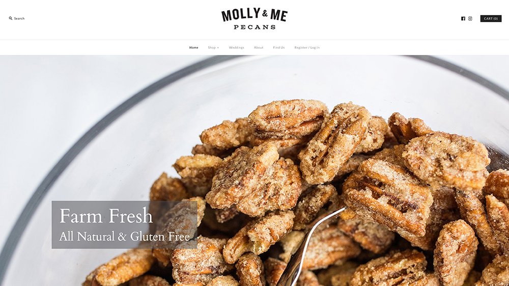 Molly & Me site pecan hero image