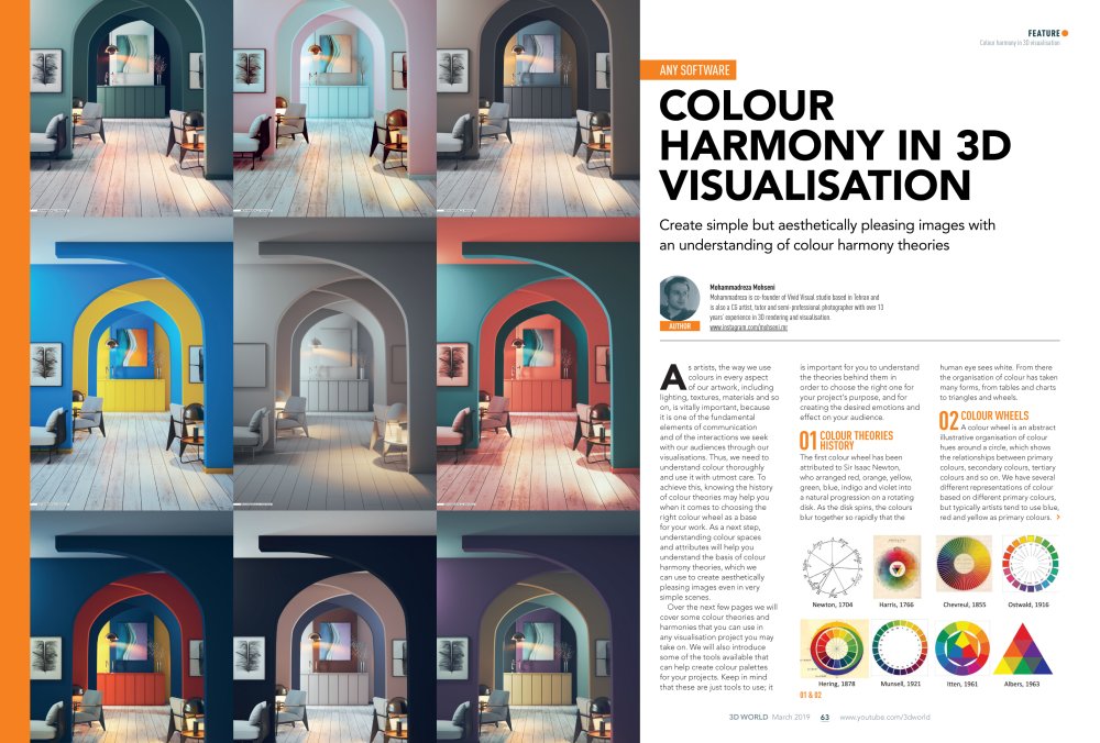 colour theory 3D World spread