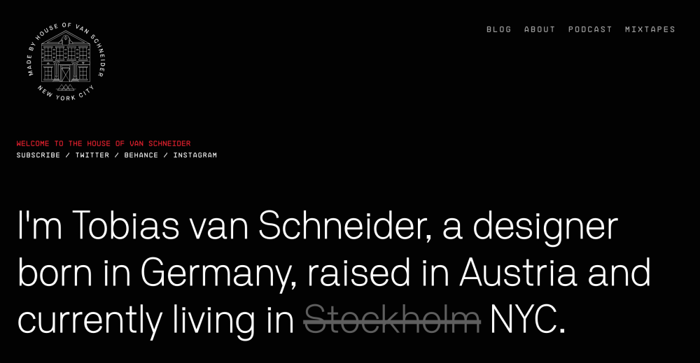Graphic design portfolio - Tobias van Schneider