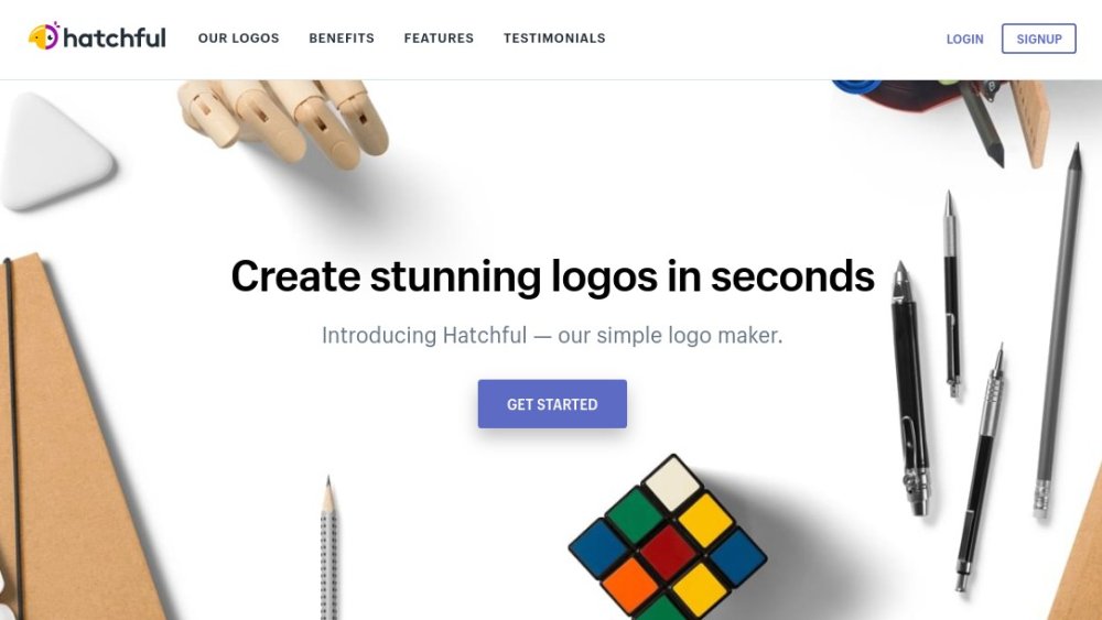 Best logo designer: Shopify Hatchful homepage