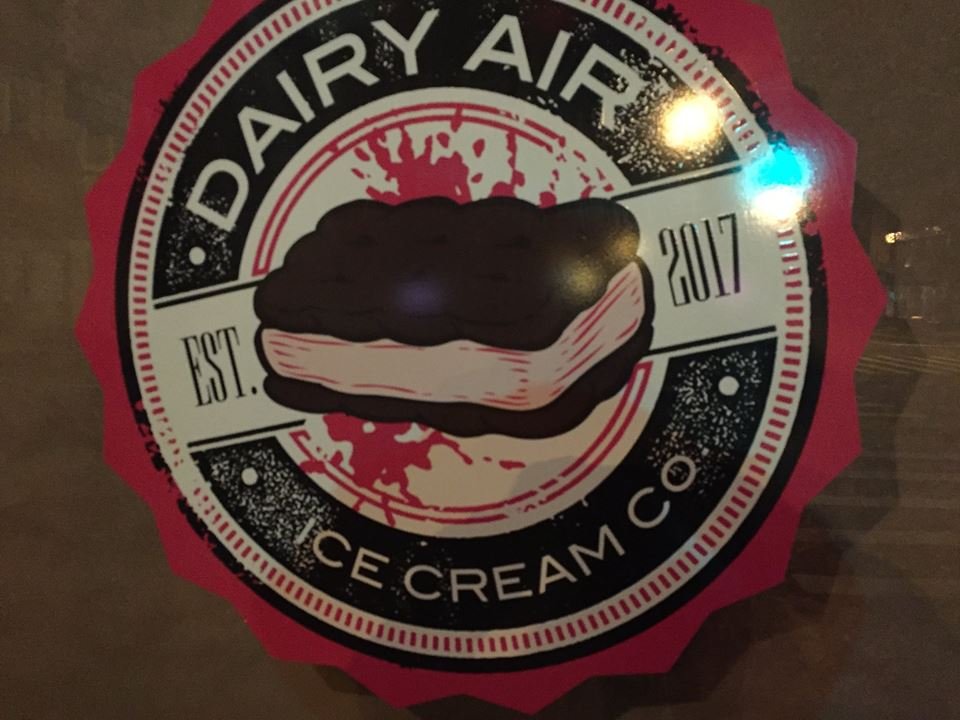 Dairy Air external logo showing an ice cream sandwich