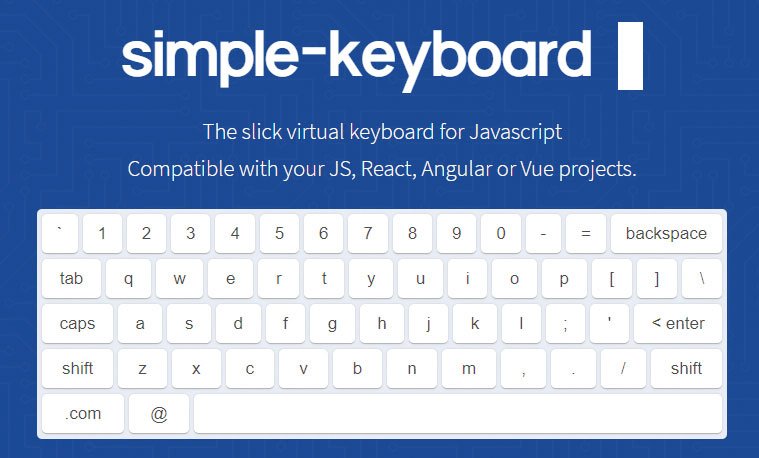 Web dev tools: Simple Keyboard