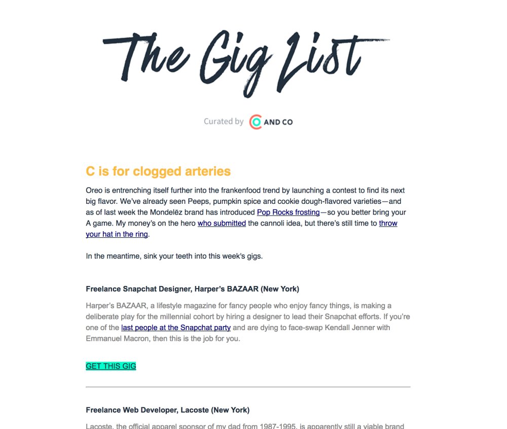 email newsletter designs: Fiasco design