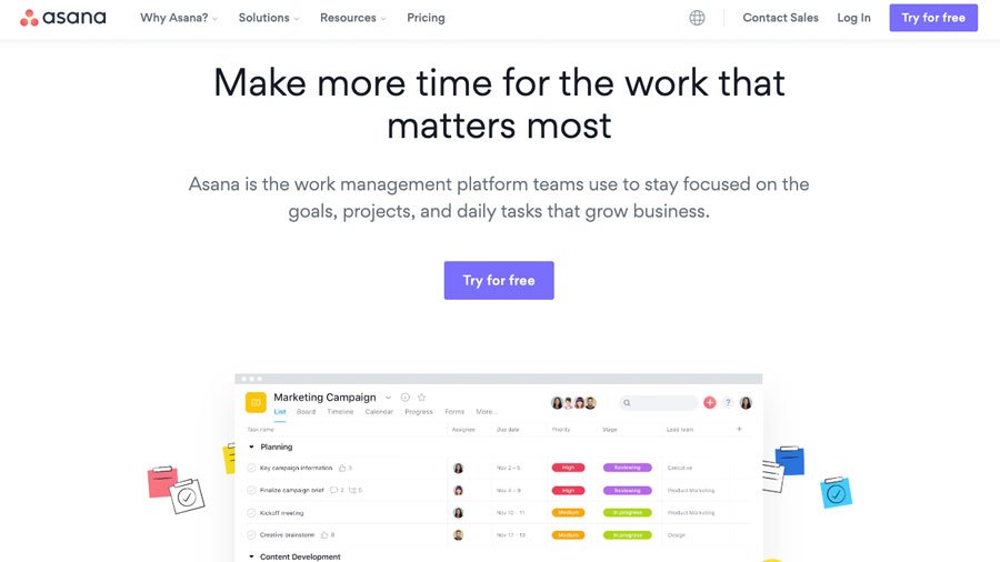 Time  management - Asana