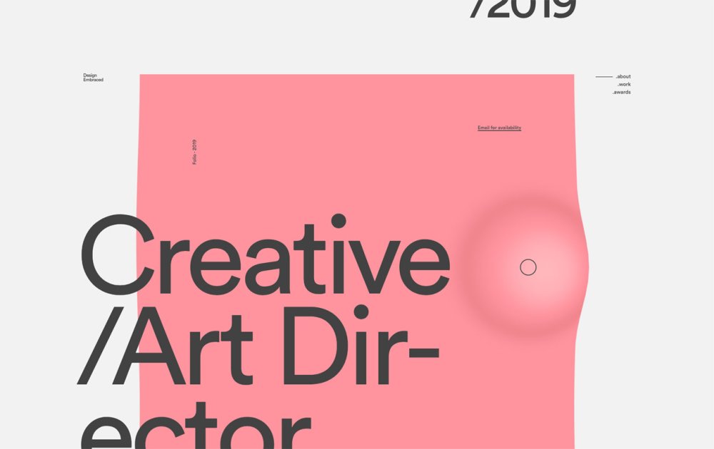 6 of the best new portfolio sites: Design Embraced