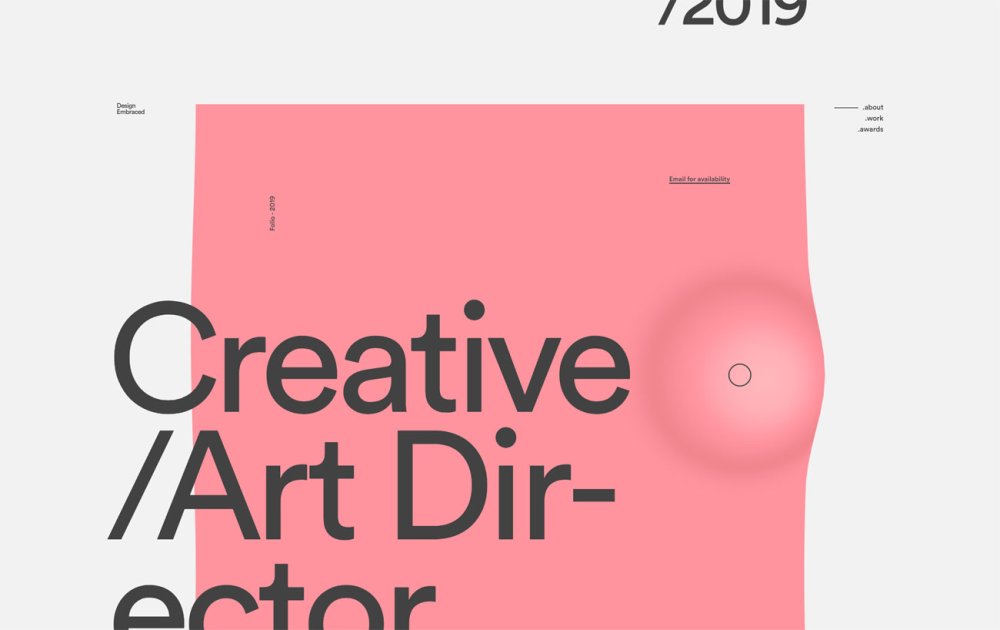 6 of the best new portfolio sites: Design Embraced