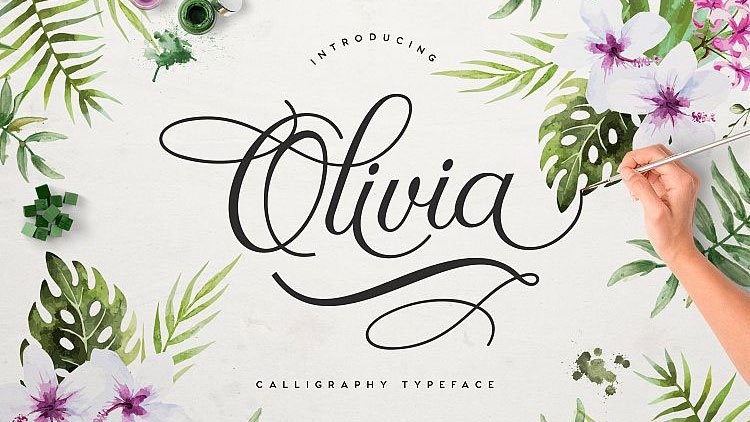 Olivia wedding font