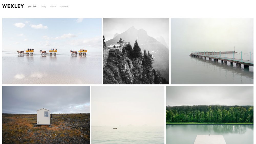 Flatiron portfolio template for Squarespace