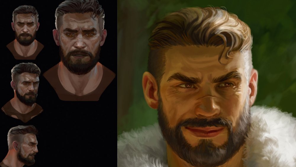 Final image compared to reference works