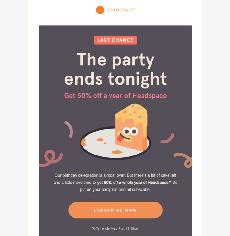 Headspace email