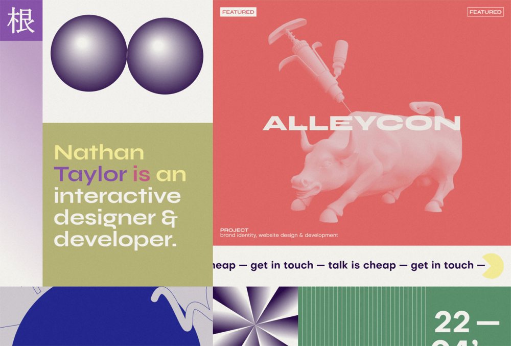 6 of the best new freelance portfolios to inspire you: Nathan Taylor