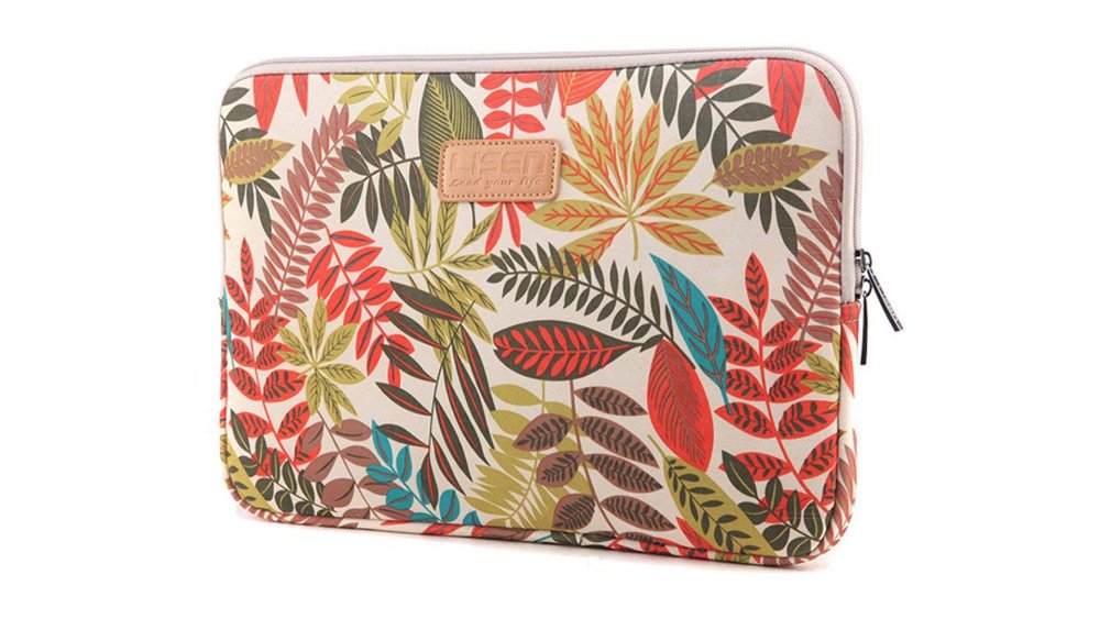 Best laptop sleeve: Dr. Sosmonki Leaves Pattern Laptop Sleeve