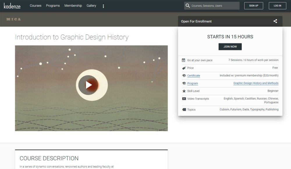 Free online graphic design courses: Introduction to Graphic Design History