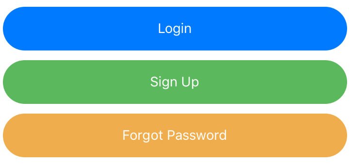 Three button login menu