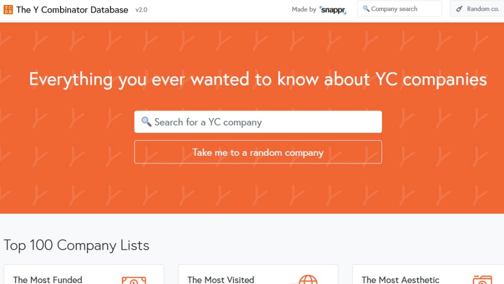 Y Combinator web design tools