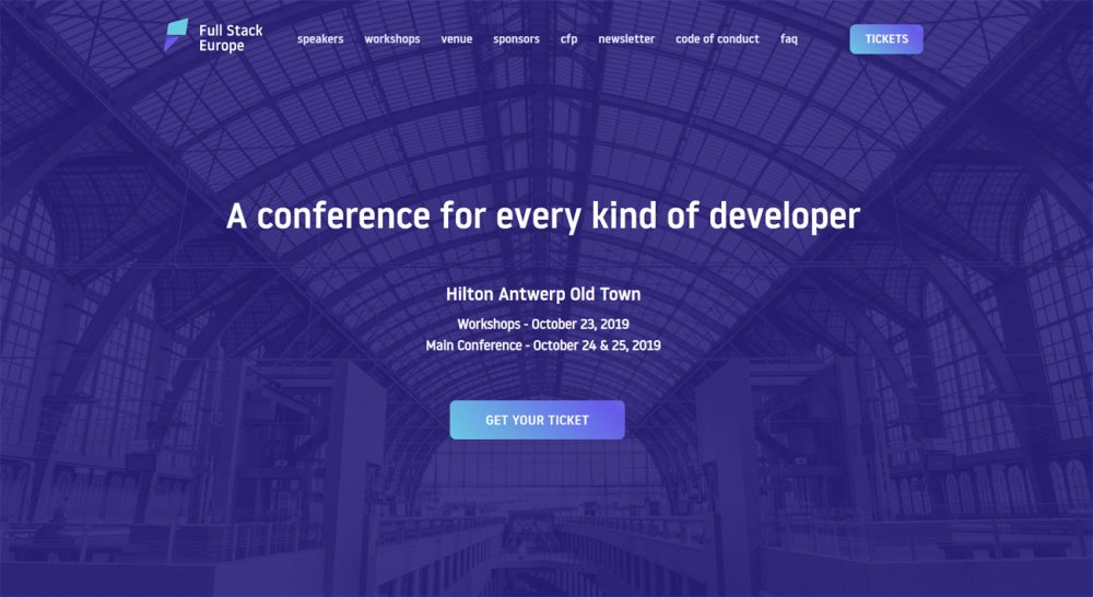 Upcoming web conferences: Full Stack Europe