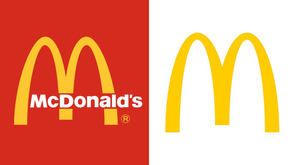 McDonald's logo before and after