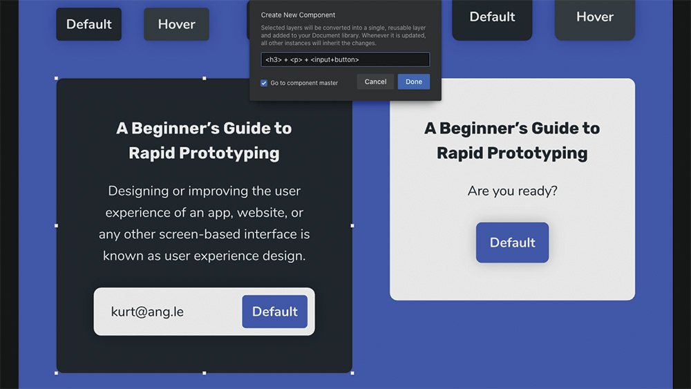 Turn elements into components