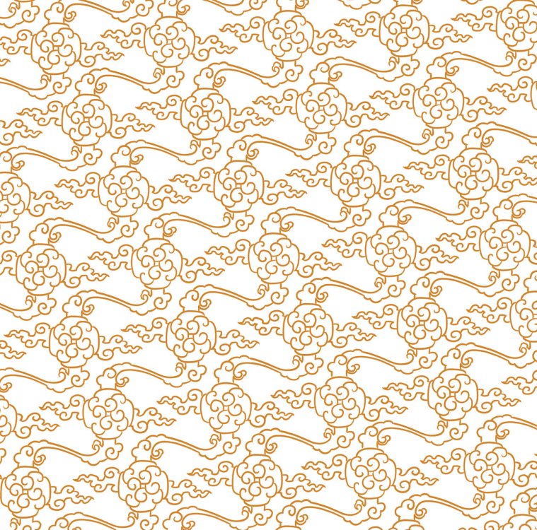 Swirling Chinese textile pattern