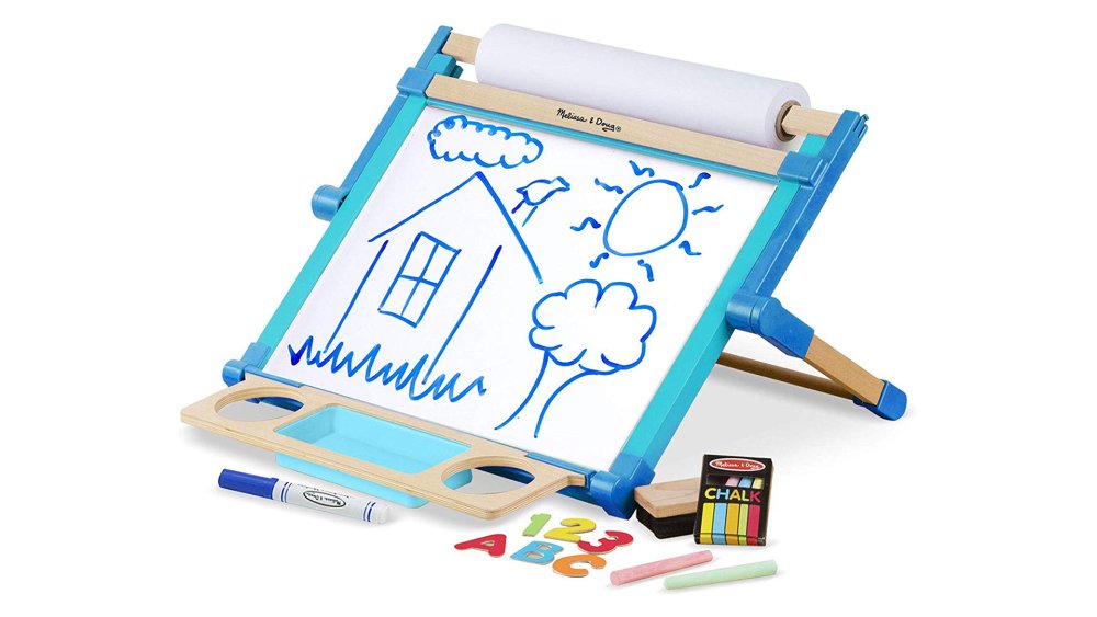 art easel: Melissa & Doug Deluxe Double-Sided Tabletop Easel