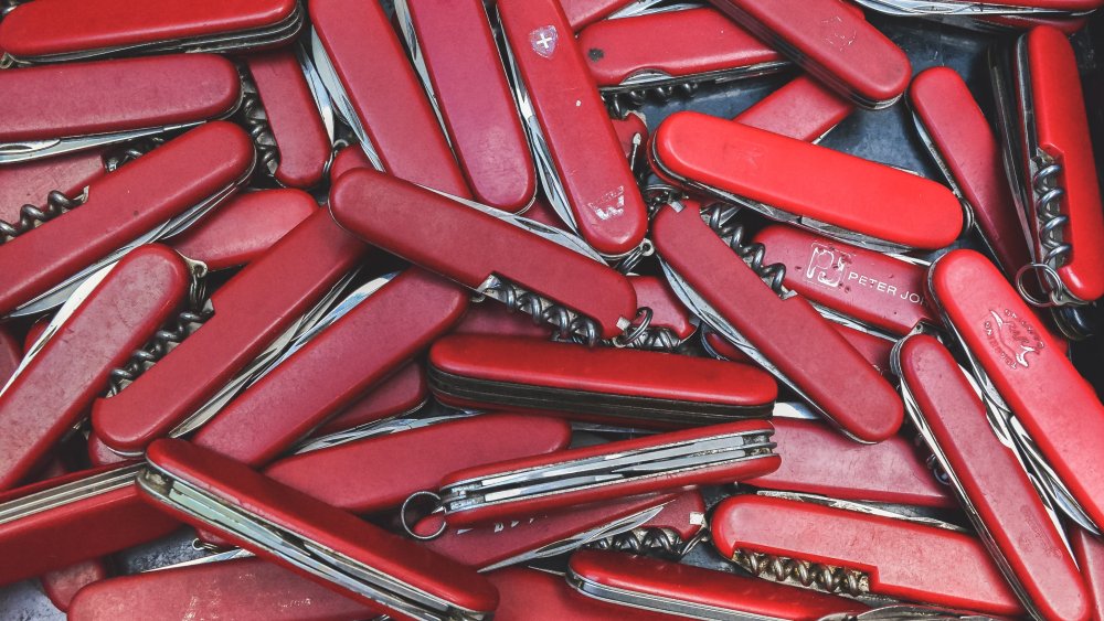 Pile of Swiss Army knives