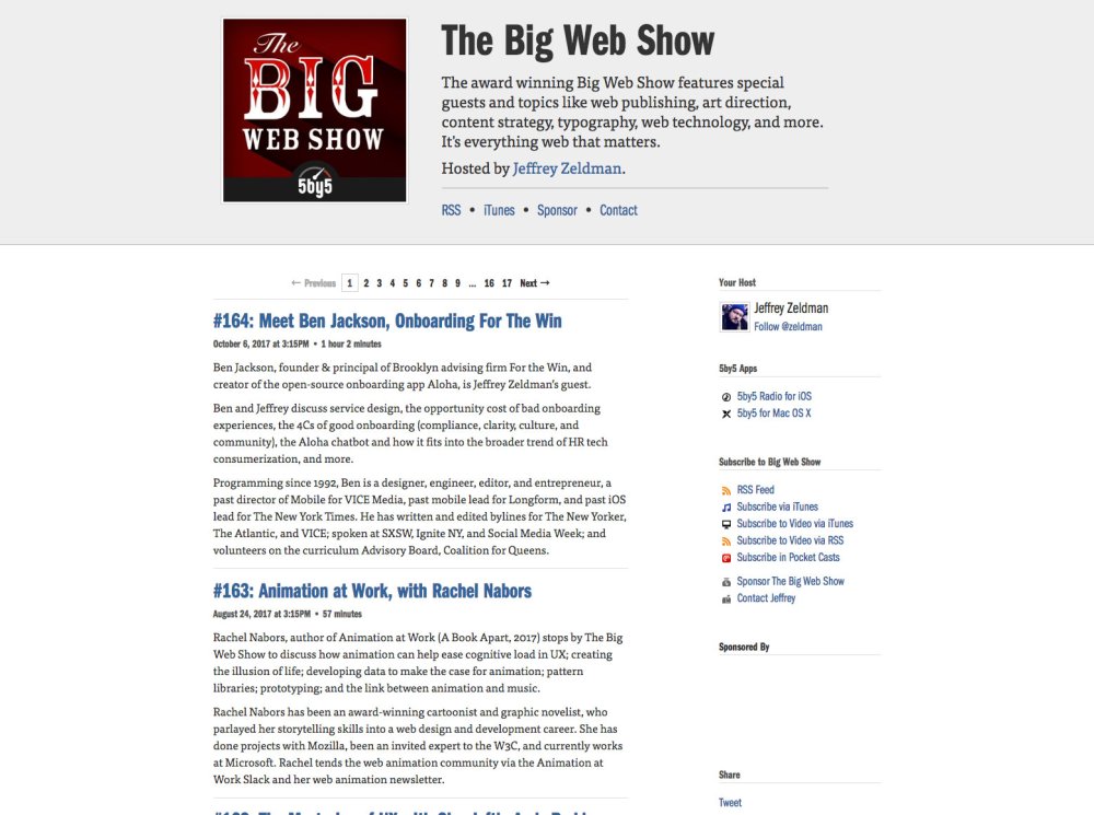 Web design podcasts: The Big Web Show