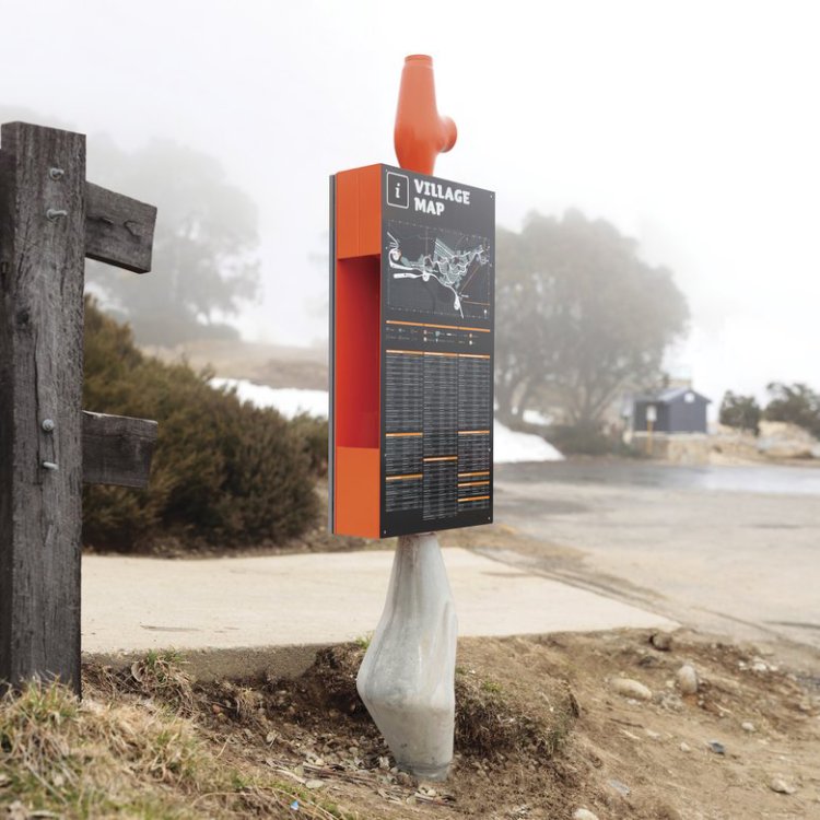 Falls Creek wayfinding by Buro North