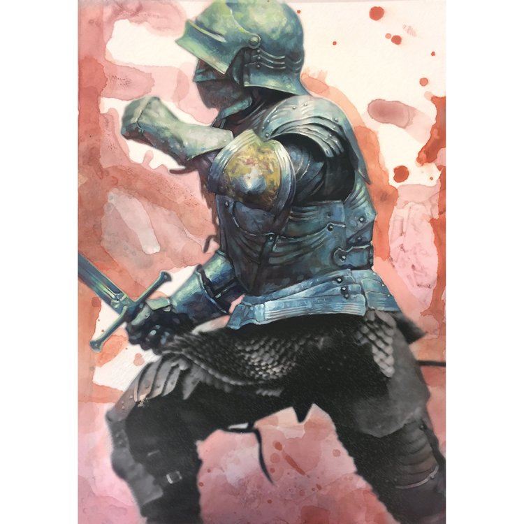 Painting of a knight