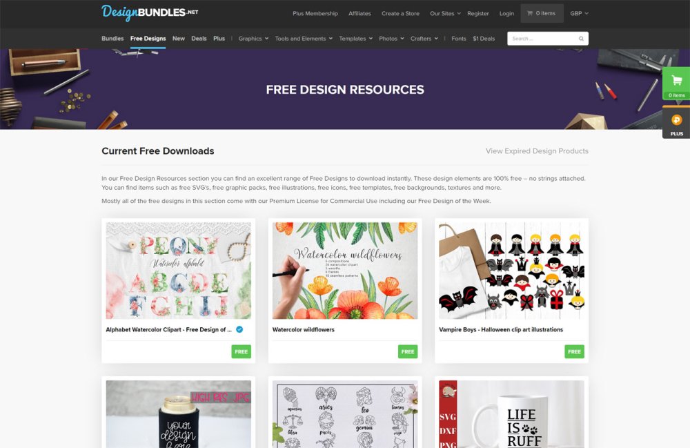 Free design resources: DesignBundles