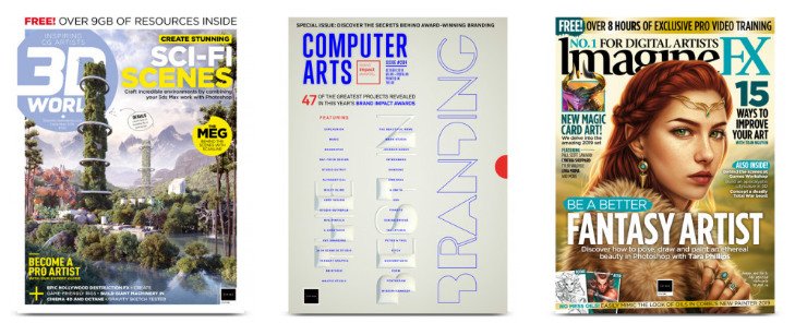 Three magazine covers