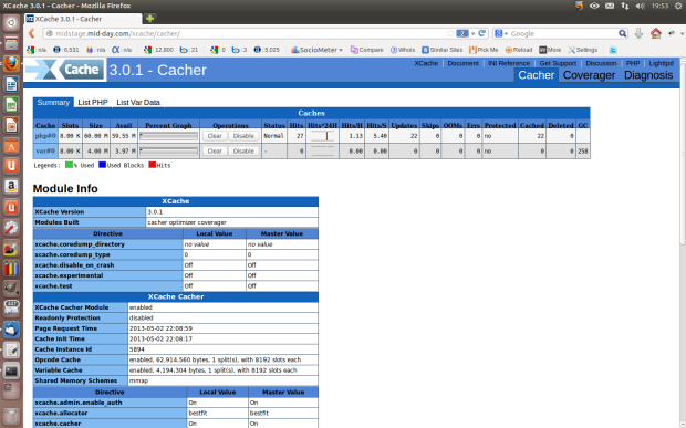 XCache 3.0 Admin Panel